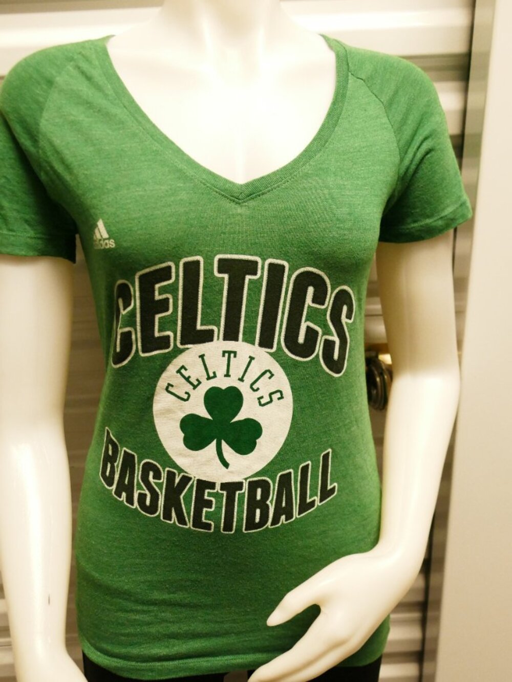Adidas Women's V-Neck Short Sleeve Boston Celtics Thomas 4 Size M